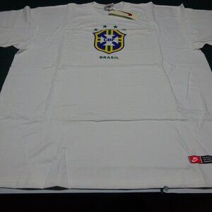Brasil Crest CBF Logo | Front/Back Print | Brand-New Nike | Rare